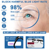Wetene Unisex Blue Light Blocking Reading Glasses, 2.0 Magnification,Square Frame, Clear, 3Pack